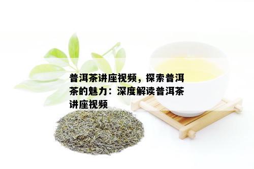 普洱茶讲座视频，探索普洱茶的魅力：深度解读普洱茶讲座视频