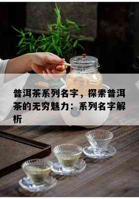 普洱茶系列名字，探索普洱茶的无穷魅力：系列名字解析