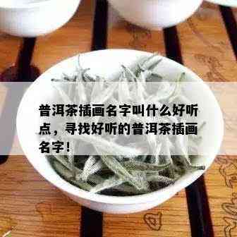 普洱茶插画名字叫什么好听点，寻找好听的普洱茶插画名字！