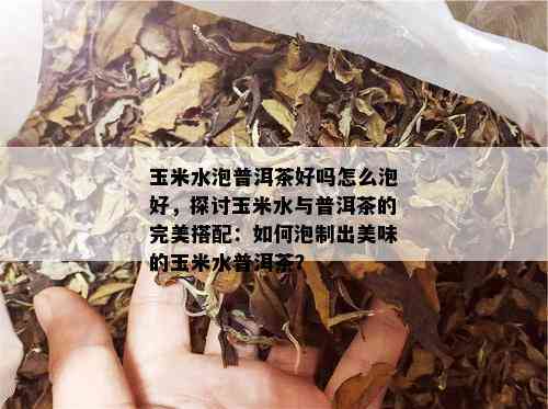 玉米水泡普洱茶好吗怎么泡好，探讨玉米水与普洱茶的完美搭配：如何泡制出美味的玉米水普洱茶？