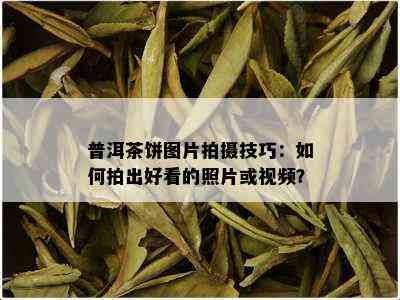 普洱茶饼图片拍摄技巧：如何拍出好看的照片或视频？