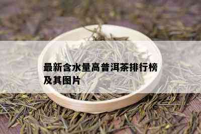 最新含水量高普洱茶排行榜及其图片