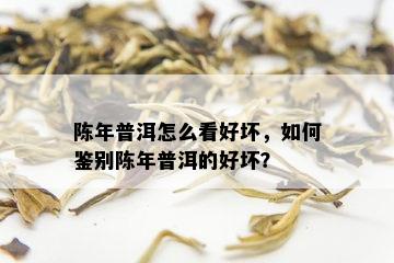 陈年普洱怎么看好坏，如何鉴别陈年普洱的好坏？