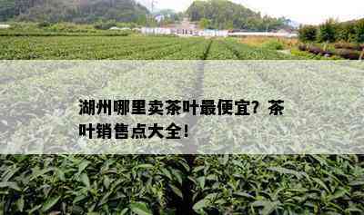 湖州哪里卖茶叶更便宜？茶叶销售点大全！