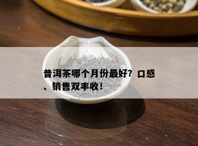 普洱茶哪个月份更好？口感、销售双丰收！