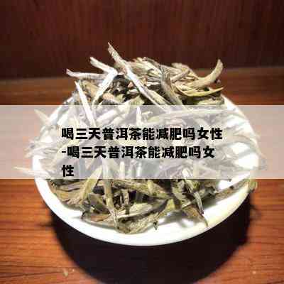 喝三天普洱茶能减肥吗女性-喝三天普洱茶能减肥吗女性