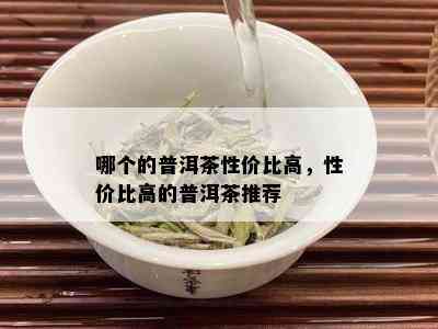 哪个的普洱茶性价比高，性价比高的普洱茶推荐