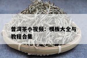 普洱茶小视频：模板大全与教程合集