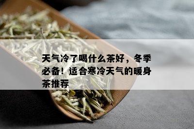 天气冷了喝什么茶好，冬季必备！适合寒冷天气的暖身茶推荐