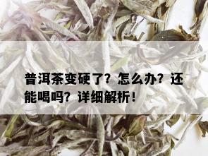 普洱茶变硬了？怎么办？还能喝吗？详细解析！