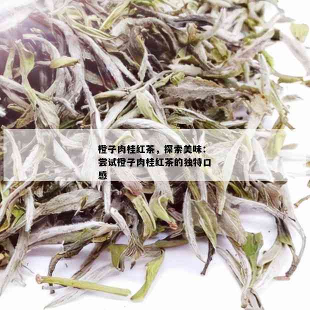 橙子肉桂红茶，探索美味：尝试橙子肉桂红茶的独特口感