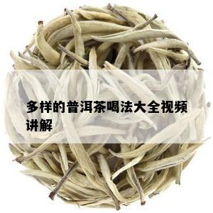 多样的普洱茶喝法大全视频讲解