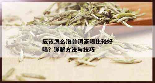 应该怎么泡普洱茶喝比较好喝？详解方法与技巧