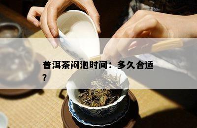 普洱茶闷泡时间：多久合适？