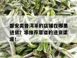 磐安卖普洱茶的店铺在哪里进货？求推荐靠谱的进货渠道！