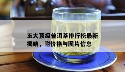 五大顶级普洱茶排行榜最新揭晓，附价格与图片信息