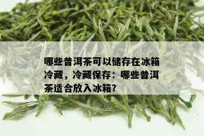 哪些普洱茶可以储存在冰箱冷藏，冷藏保存：哪些普洱茶适合放入冰箱？