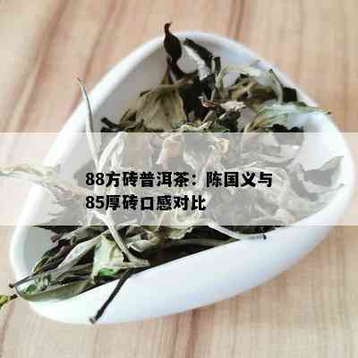 88方砖普洱茶：陈国义与85厚砖口感对比