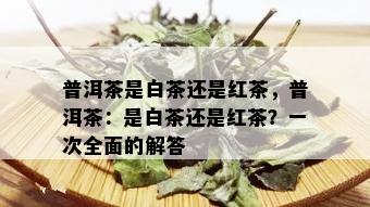 普洱茶是白茶还是红茶，普洱茶：是白茶还是红茶？一次全面的解答