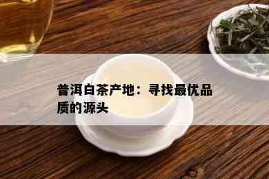 普洱白茶产地：寻找更优品质的源头