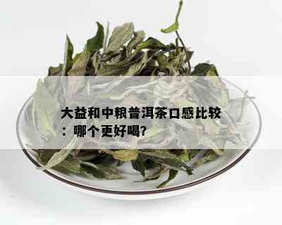 大益和中粮普洱茶口感比较：哪个更好喝？