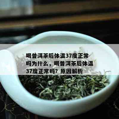 喝普洱茶后体温37度正常吗为什么，喝普洱茶后体温37度正常吗？原因解析