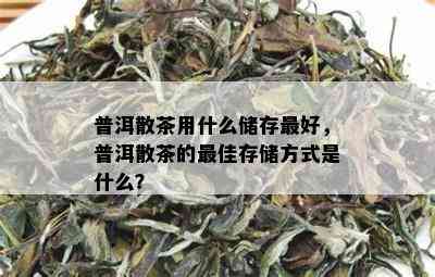 普洱散茶用什么储存更好，普洱散茶的更佳存储方式是什么？