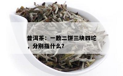 普洱茶：一散二饼三块四坨，分别指什么？