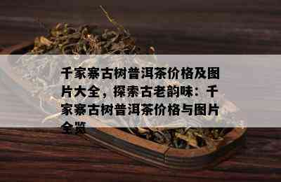 千家寨古树普洱茶价格及图片大全，探索古老韵味：千家寨古树普洱茶价格与图片全览