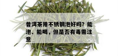 普洱茶用不锈钢泡好吗？能泡、能喝，但是否有需注意