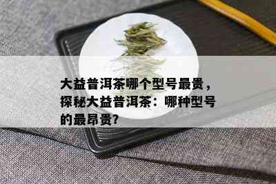 大益普洱茶哪个型号最贵，探秘大益普洱茶：哪种型号的最昂贵？