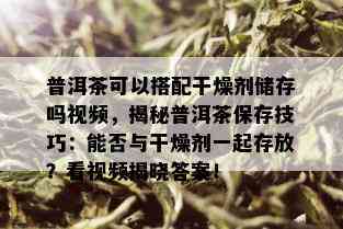 普洱茶可以搭配干燥剂储存吗视频，揭秘普洱茶保存技巧：能否与干燥剂一起存放？看视频揭晓答案！