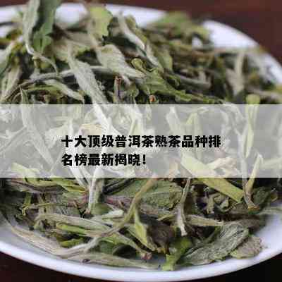 十大顶级普洱茶熟茶品种排名榜最新揭晓！