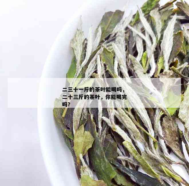 二三十一斤的茶叶能喝吗，二十三斤的茶叶，你能喝完吗？