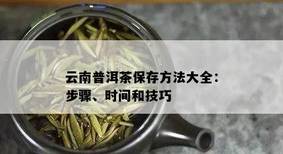 云南普洱茶保存方法大全：步骤、时间和技巧