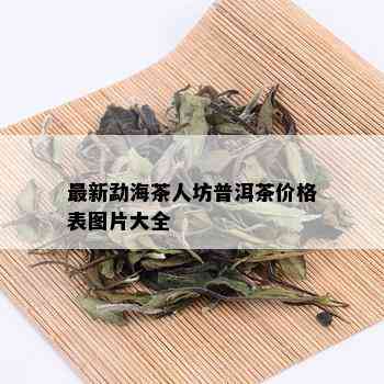 最新勐海茶人坊普洱茶价格表图片大全