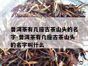 普洱茶有几座古茶山头的名字-普洱茶有几座古茶山头的名字叫什么