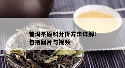 普洱茶原料分析方法详解：包括图片与视频