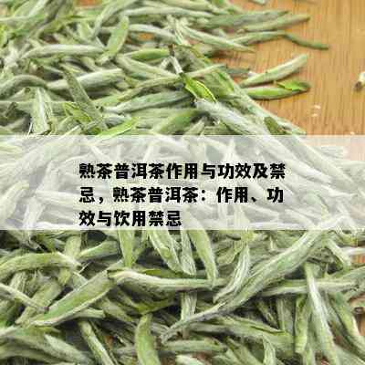 熟茶普洱茶作用与功效及禁忌，熟茶普洱茶：作用、功效与饮用禁忌