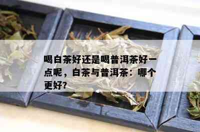 喝白茶好还是喝普洱茶好一点呢，白茶与普洱茶：哪个更好？