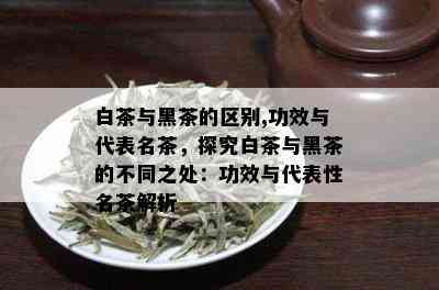 白茶与黑茶的区别,功效与代表名茶，探究白茶与黑茶的不同之处：功效与代表性名茶解析