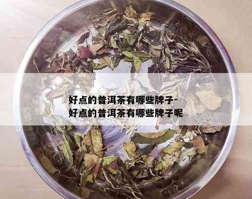 好点的普洱茶有哪些牌子-好点的普洱茶有哪些牌子呢