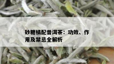 砂糖橘配普洱茶：功效、作用及禁忌全解析