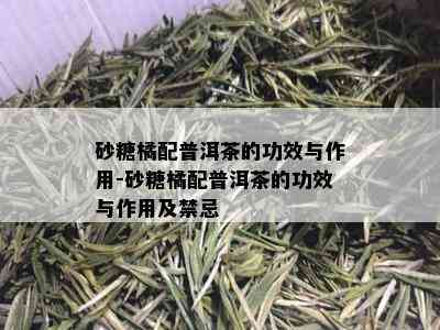 砂糖橘配普洱茶的功效与作用-砂糖橘配普洱茶的功效与作用及禁忌