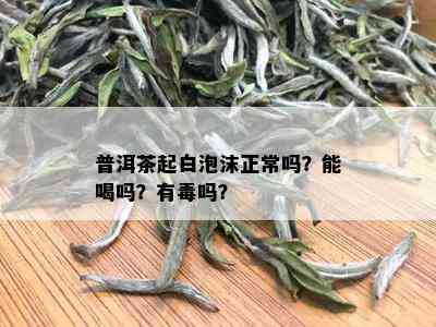 普洱茶起白泡沫正常吗？能喝吗？有吗？