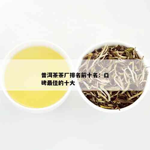 普洱茶茶厂排名前十名：口碑更佳的十大