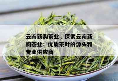 云南新购茶业，探索云南新购茶业：优质茶叶的源头和专业供应商