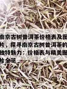 南京古树普洱茶价格表及图片，探寻南京古树普洱茶的独特魅力：价格表与精美图片全览