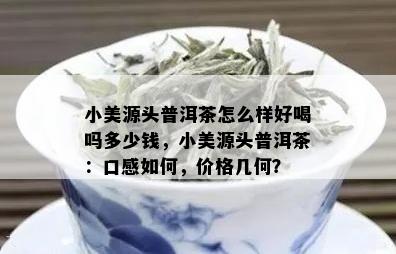 小美源头普洱茶怎么样好喝吗多少钱，小美源头普洱茶：口感如何，价格几何？