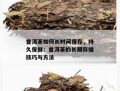 普洱茶如何长时间保存，持久保鲜：普洱茶的长期存储技巧与方法